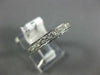 ESTATE .35CT DIAMOND 14KT WHITE GOLD ROUND HEART FILIGREE ANNIVERSARY RING #1208