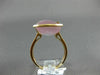 ESTATE LARGE 13.18CT DIAMOND & AAA PINK QUARTZ 18KT ROSE GOLD 3D 3 ROW FUN RING