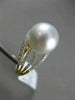 ESTATE .32CT DIAMOND 14KT WHITE & YELLOW GOLD AAA SOUTH SEA PEARL MULTI ROW RING