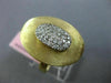 ESTATE LARGE .50CT DIAMOND 14KT TWO TONE GOLD 3D CLASSIC OVAL ITALIAN FUN RING