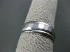 ESTATE WIDE 14KT SOLID WHITE GOLD 3D HAMMERED LOOK MENS WEDDING RING #1293