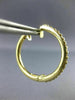 ESTATE .54CT DIAMOND 14KT YELLOW GOLD 3D HOOP HUGGIE HANGING EARRINGS #16814