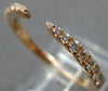 ESTATE .32CT DIAMOND 14KT ROSE GOLD 3D ROUND CLASSIC JOURNEY LOVE RING