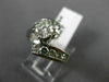 ESTATE 1.20CT DIAMOND 14KT WHITE GOLD CLASSIC CRISS CROSS ENGAGEMENT RING #20334