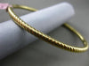 ESTATE .82CT DIAMOND 14K WHITE & YELLOW GOLD 3D PAVE ROPE DESIGN BANGLE BRACELET
