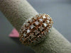 ESTATE LARGE 1.51CT DIAMOND 18KT WHITE & ROSE GOLD 3D WEDDING ANNIVERSARY RING