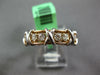 1.04CT DIAMOND 18KT WHITE & ROSE GOLD 3D MULTI X ETERNITY ANNIVERSARY LOVE RING