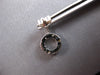 .85CT WHITE & BLUE DIAMOND 14KT WHITE GOLD CIRCLE OF LIFE FUN HANGING EARRINGS