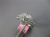 .95CT DIAMOND 18KT WHITE GOLD 3D HEART SHAPE & ROUND DOUBLE HALO ENGAGEMENT RING