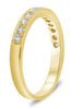 .45CT DIAMOND 14KT YELLOW GOLD 3D ROUND CHANNEL PRONG CLASSIC ANNIVERSARY RING