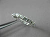 ANTIQUE 1.43CT BAGUETTE & ROUND DIAMOND 14KT WHITE GOLD ETERNITY RING 3mm #20970