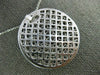 ESTATE LARGE 3.70CT DIAMOND & AAA SAPPHIRE 18K WHITE GOLD 3D ROUND STAR PENDANT