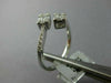 .39CT DIAMOND 18K WHITE GOLD 3D ROUND & BAGUETTE SQUARE CLUSTER CRISS CROSS RING