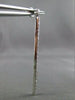 ESTATE LARGE .95CT DIAMOND 14KT WHITE GOLD CLASSIC ELONGATED TENNIS EARRINGS 2mm