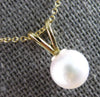 ESTATE AAA SOUTH SEA PEARL 14KT YELLOW GOLD 3D 6.5MM SOLITAIRE FLOATING PENDANT