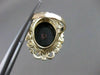 ANTIQUE VICTORIAN OLD MINE DIAMOND ONYX 14K Y GOLD FILIGREE COCKTAIL RING #20714