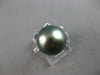 LARGE .55CT DIAMOND & AAA TAHITIAN PEARL 18KT WHITE GOLD FLOWER ENGAGEMENT RING
