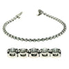 ESTATE 3.0CT DIAMOND 14KT WHITE GOLD 3D CLASSIC ROUND FOUR PRONG TENNIS BRACELET