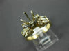 ESTATE WIDE .49CT DIAMOND 14KT YELLOW GOLD 3D SEMI MOUNT ENGAGEMENT RING #4117
