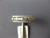 ESTATE WIDE .94CT DIAMOND 14KT 2 TONE GOLD 3D ROUND & BAGUETTE ANNIVERSARY RING