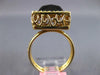 LARGE 7.48CT DIAMOND & AAA SMOKEY TOPAZ 14KT YELLOW GOLD CUSHION FILIGREE RING
