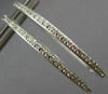 ESTATE 1.42CT ROUND DIAMOND 14KT WHITE GOLD 3D INSIDE OUT HOOP EARRINGS #18562