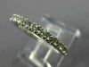 ESTATE .60CT ROUND DIAMOND 14K WHITE GOLD 3/4TH ETERNITY ANNIVERSARY RING #23684