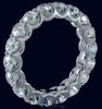 4.25CT DIAMOND 14KT WHITE GOLD 3D SHARED PRONG ETERNITY WEDDING ANNIVERSARY RING