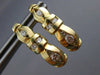 ESTATE .72CT ROUND DIAMOND 14K YELLOW GOLD CLASSIC CHANNEL HUGGIE EARRINGS #6168