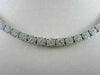 ANTIQUE 12.0CT WIDE 14KT WHITE ALL THE WAY AROUNG DIAMOND TENNIS NECKLACE
