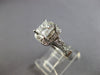 LARGE EGL CERTIFIED 1.5CT DIAMOND 14KT WHITE GOLD PRINCESS ENGAGEMENT RING 28085