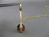 ANTIQUE LARGE RUBY SAPPHIRE BANJO GUITAR 14K YELLOW GOLD FILIGREE PENDANT #20852