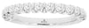 ESTATE .75CT DIAMOND 14K WHITE GOLD ROUND CHANNEL SEMI ETERNITY ANNIVERSARY RING