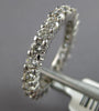 2.40CT DIAMOND 14K WHITE GOLD SHARED PRONG ETERNITY 3mm WEDDING ANNIVERSARY RING