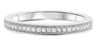 .11CT DIAMOND 14KT WHITE GOLD 3D ROUND FILIGREE SEMI ETERNITY ANNIVERSARY RING