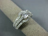 LARGE 2.0CT DIAMOND 14KT WHITE GOLD ROUND WEDDING ENGAGEMENT INSERT RING SET 302