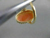 LONG ANTIQUE 14KT YELLOW GOLD LADY CAMEO SHELL FILIGREE COCKTAIL RING #19463