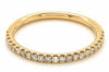 .20CT DIAMOND 18KT YELLOW GOLD 3D CLASSIC SEMI ETERNITY WEDDING ANNIVERSARY RING