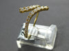 .39CT DIAMOND 18KT YELLOW GOLD 3D GRADUATING CRISS CROSS SNAKE FLEXIBLE FUN RING