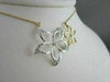 ANTIQUE LARGE TWO TONE 18KT FLOWER DIAMOND NECKLACE BEAUTIFUL ONE OF A KIND!!!
