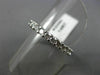 ESTATE 1.43CT DIAMOND 14KT WHITE GOLD 3D ETERNITY WEDDING ANNIVERSARY RING #2094