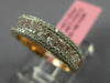 ESTATE 1.36CT WHITE & PINK DIAMOND 18K WHITE & ROSE GOLD 3D ANNIVERSARY RING