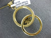 ESTATE LARGE .19CT DIAMOND 18K YELLOW GOLD FLOWER CIRCULAR LOVE KNOT FUN PENDANT