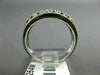 ESTATE WIDE .20CT DIAMOND 14KT WHITE GOLD 3D 3 ROW SHARE PRONG ANNIVERSARY RING