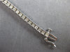 ESTATE 3.0CT DIAMOND 14K WHITE GOLD 3D CLASSIC ROUND CHANNEL FUN TENNIS BRACELET