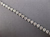 ESTATE 1.52CT DIAMOND 14KT WHITE GOLD 3D CLASSIC ROUND FUN TENNIS BRACELET