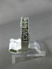 ESTATE .99CT ROUND CUT DIAMOND 14KT WHITE GOLD FILIGREE WEDDING ANNIVERSARY RING
