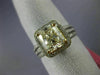 LARGE 2.73CT WHITE & FANCY YELLOW DIAMOND 18KT TWO TONE GOLD 3D ENGAGEMENT RING