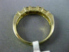 .75CT ROUND & BAGUETTE DIAMOND 14KT YELLOW GOLD SEMI ETERNITY WEDDING RING #1180