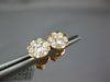 ESTATE .69CT DIAMOND 18KT ROSE GOLD 3D CLUSTER FLOWER STAR STUD EARRINGS